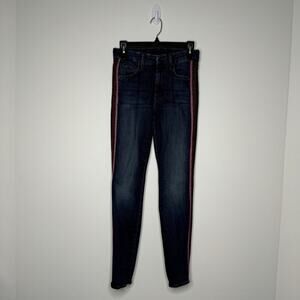MOTHER High Waisted Looker Here Kitty Kitty Racer Skinny Jeans 25